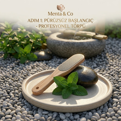 Menta & Co. Çatlak ve Nasır Giderici Yenileyici Ayak Peeling Maskesi & Bakım Seti