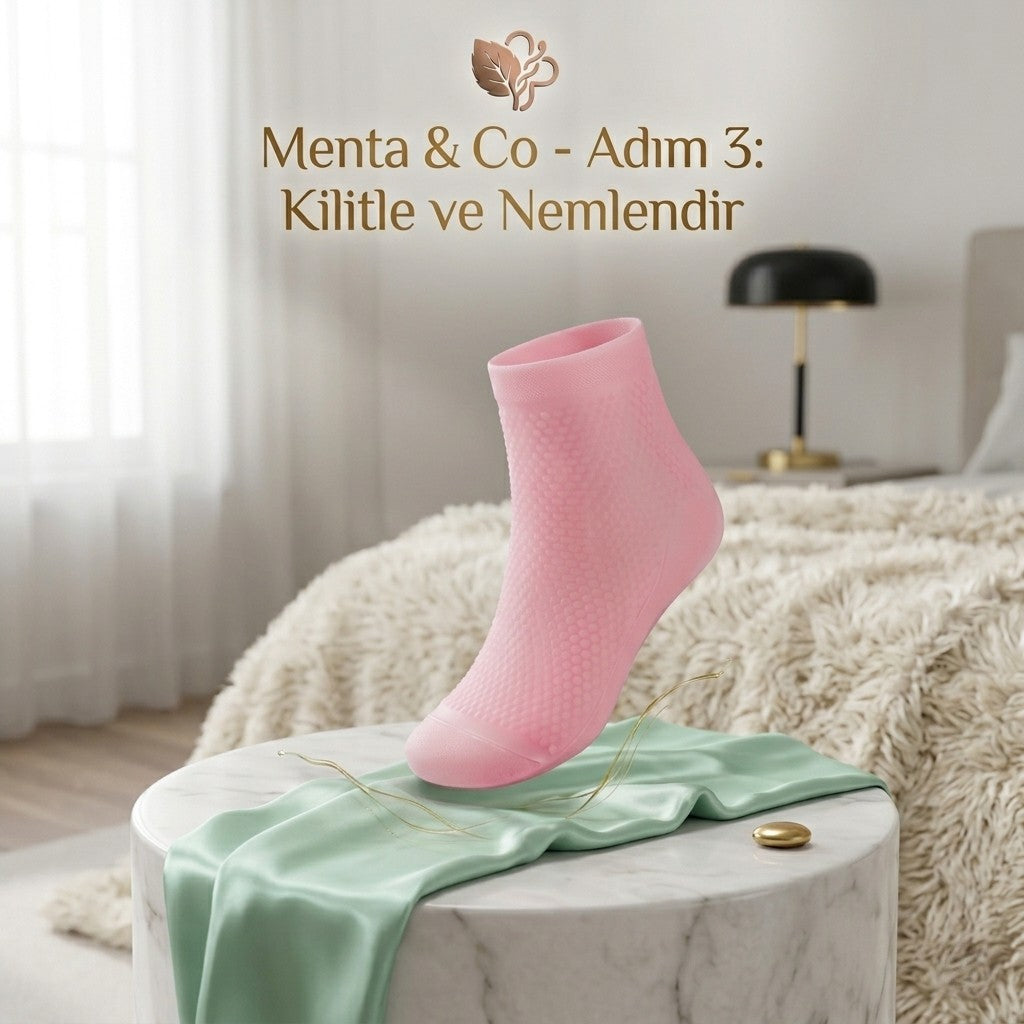 Menta & Co. Çatlak ve Nasır Giderici Yenileyici Ayak Peeling Maskesi & Bakım Seti